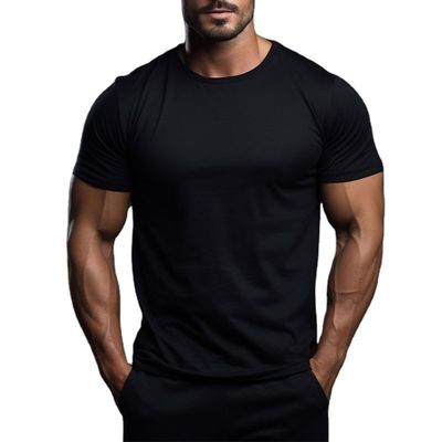 Groothandel Aanpassen mannen Hoogwaardig katoen wit Casual Print Gym Fashion Baggy Sportswear Zwart Gym T-shirts voor mannen