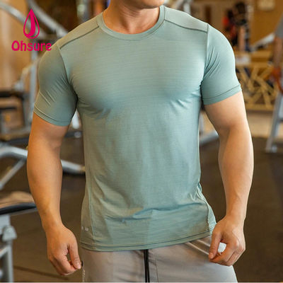 Ohsure Heren Zomer Hoge Kwaliteit T-shirt met Korte Mouwen Koud Zijde Gerecycled Xylitol Katoen Aangepast Privé Logo Sport T-shirt