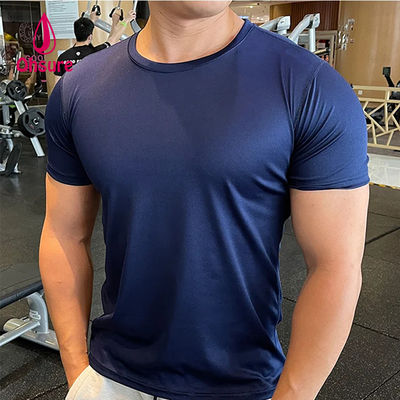 Ohsure Mensen Zomer Kortmouw T-shirt Koud zijde gerecycled hoogwaardige Xylitol katoen Custom Private Logo Gym T-shirts voor mannen