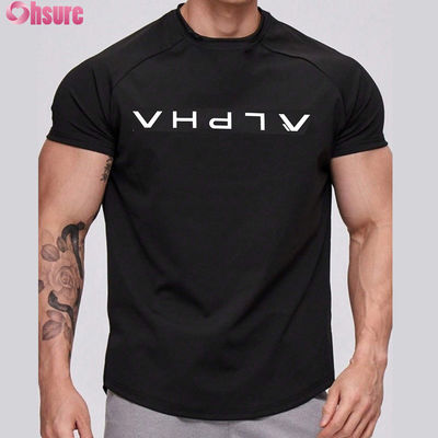 Groothandel Hoge Kwaliteit Sneldrogend Hardlopen Atletisch Heren Sport T-shirt Aangepast logo Workout Gym Katoen Korte Sport T-shirts
