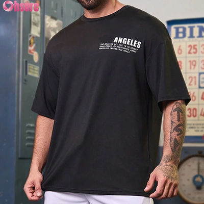 Groothandel Hoge Kwaliteit Stijlvol Comfortabel en Casual: Ontdek de Perfecte Pasvorm in Zwarte Sport T-shirts voor Heren in Grote Maten