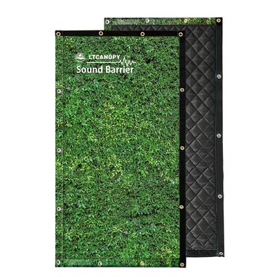 Litong Decoratieve Groene Blaad Soundproof Privacy Screen Outdoor Tennis Court Sound Barrier akoestische deken