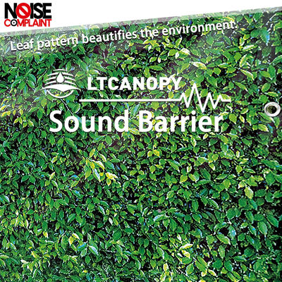 Litong Decoratieve Groene Blaad Soundproof Privacy Screen Outdoor Tennis Court Sound Barrier akoestische deken