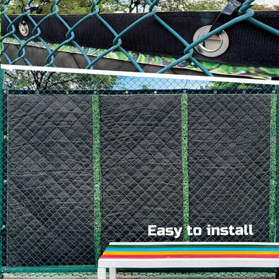 Litong Decoratieve Groene Blaad Soundproof Privacy Screen Outdoor Tennis Court Sound Barrier akoestische deken