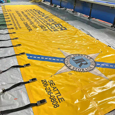 Litong Heavy Duty logo Printing Pvc Tarpaulin Side Curtain voor vrachtwagen