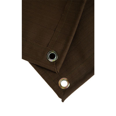 Litong Op Maat Gemaakte Ademende Waterbestendige Organische Siliconen Gecoate Canvas Tent Vrachtwagen Luifel Bruine Kleur Canvas