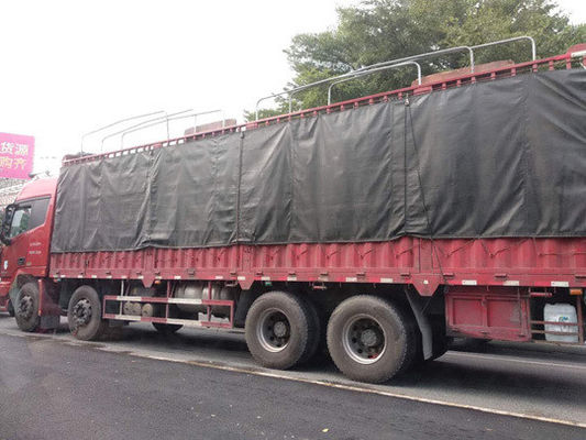 Litong Op Maat Gemaakte Ademende Waterbestendige Organische Siliconen Gecoate Canvas Tent Vrachtwagen Luifel Bruine Kleur Canvas