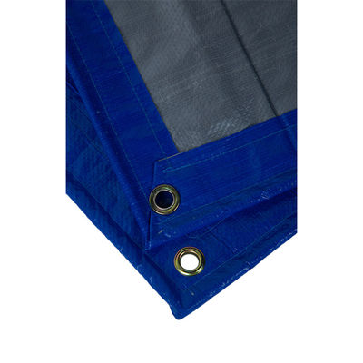 Litong Blauw-zilveren PE-zeildoek Lichtgewicht Vrachtafdekking Blauw-oranje Bagagetas 150 g/m² Waterdichte Zeildoeken