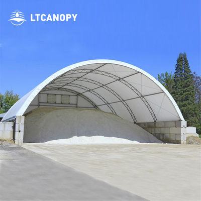 Op maat gemaakte buiten waterdichte luifel PVC stof Poly Tunnel Shipping Container Shelter